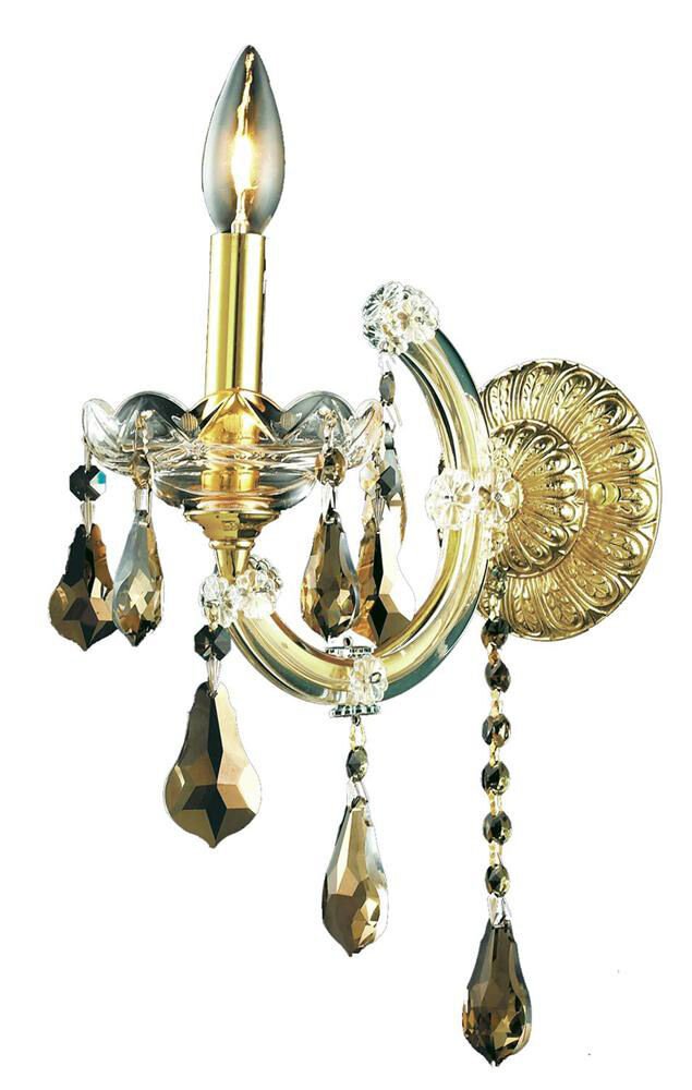 Maria Theresa 1 Light 8 inch Gold Wall Sconce Wall Light in Golden Teak