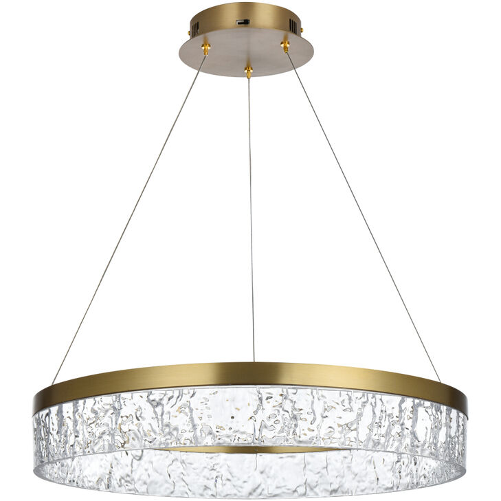 Linden 1 Light 22 inch Satin Gold Chandelier Ceiling Light