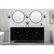 Park Avenue 72 X 21.5 X 35 inch Black Vanity Sink Set