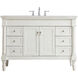 Lexington 48 X 21.5 X 35 inch Antique White Vanity Sink Set