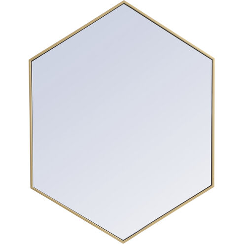 Eternity 40 X 30 inch Brass Wall Mirror