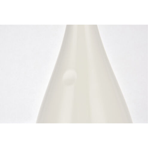 Illumen 28 inch 3.5 watt Glossy White LED Desk Lamp Portable Light, with USB Port