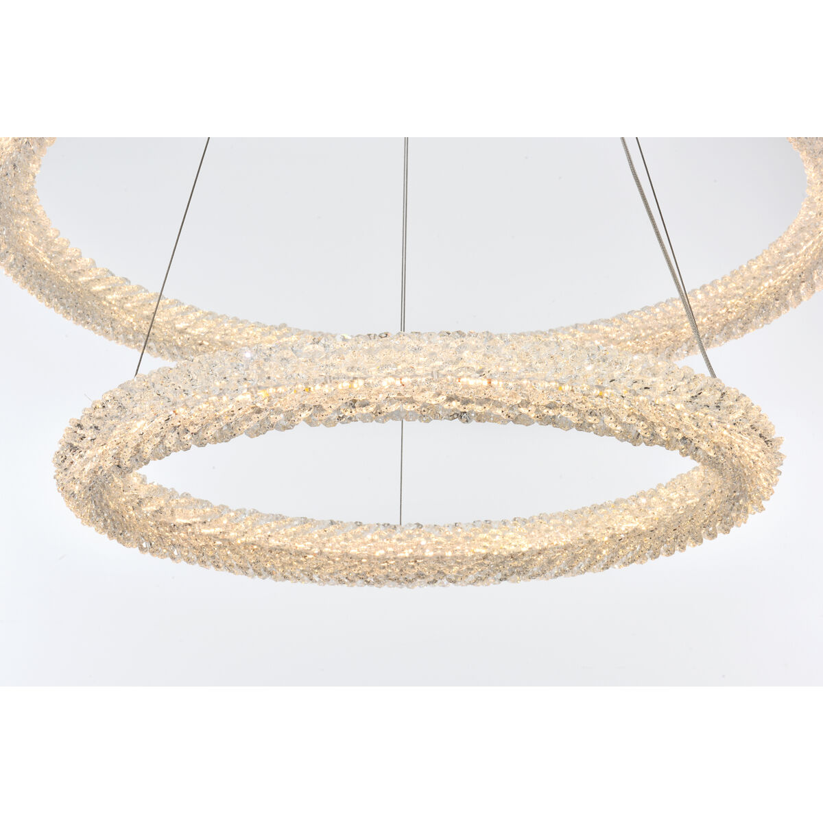 Bowen 2 Light 32 inch Satin Gold Chandelier Ceiling Light