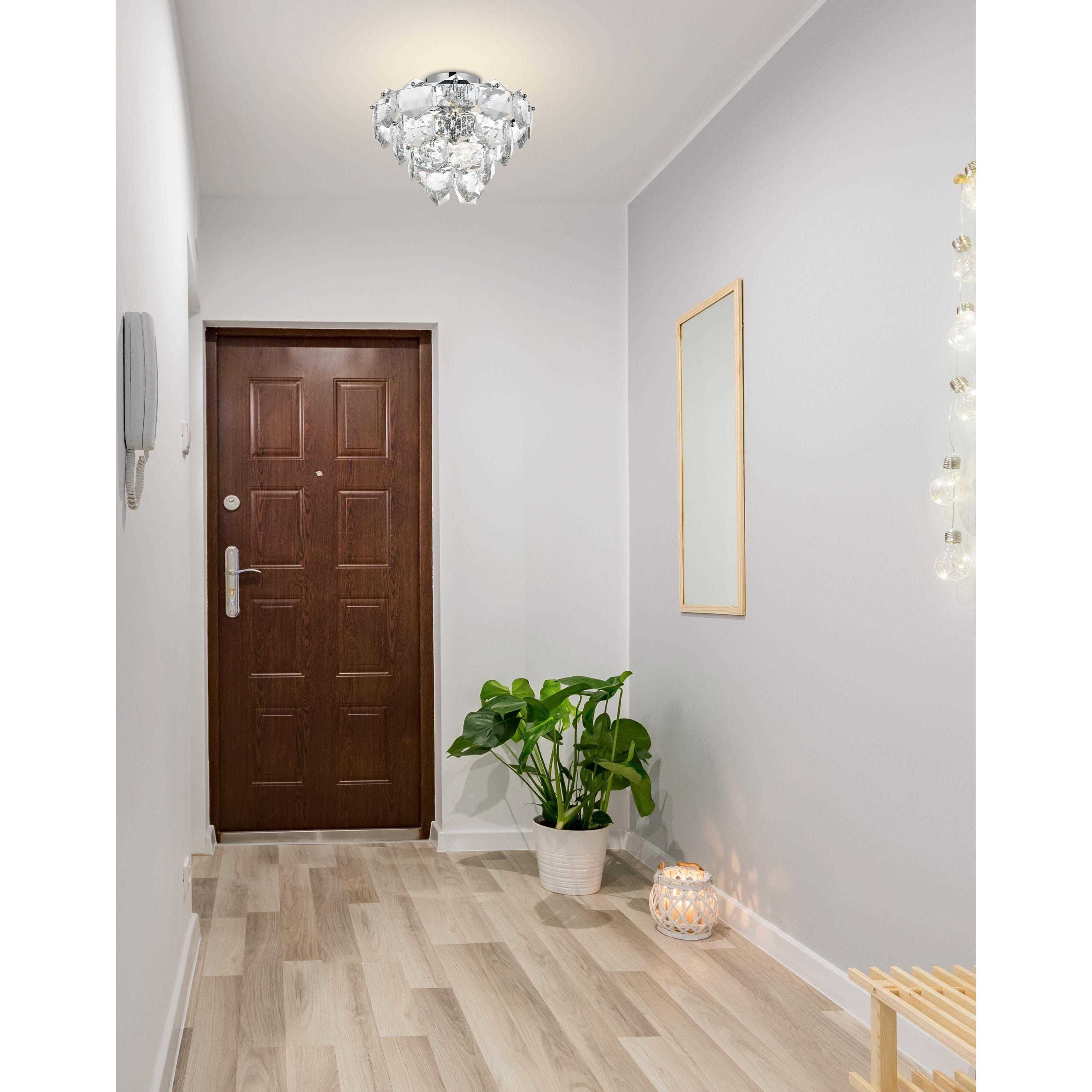 Adaline 6 Light 16 inch Chrome Flush Mount Ceiling Light