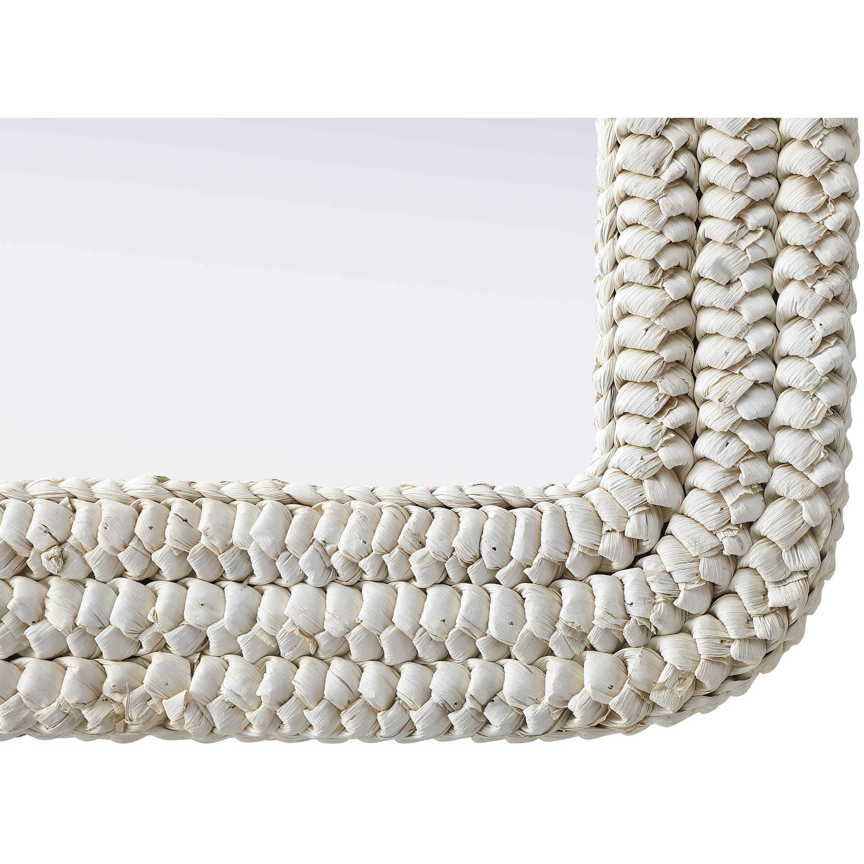 Marlowe 42 X 24 inch Linen White Mirror