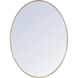 Eternity 40 X 30 inch Brass Wall Mirror