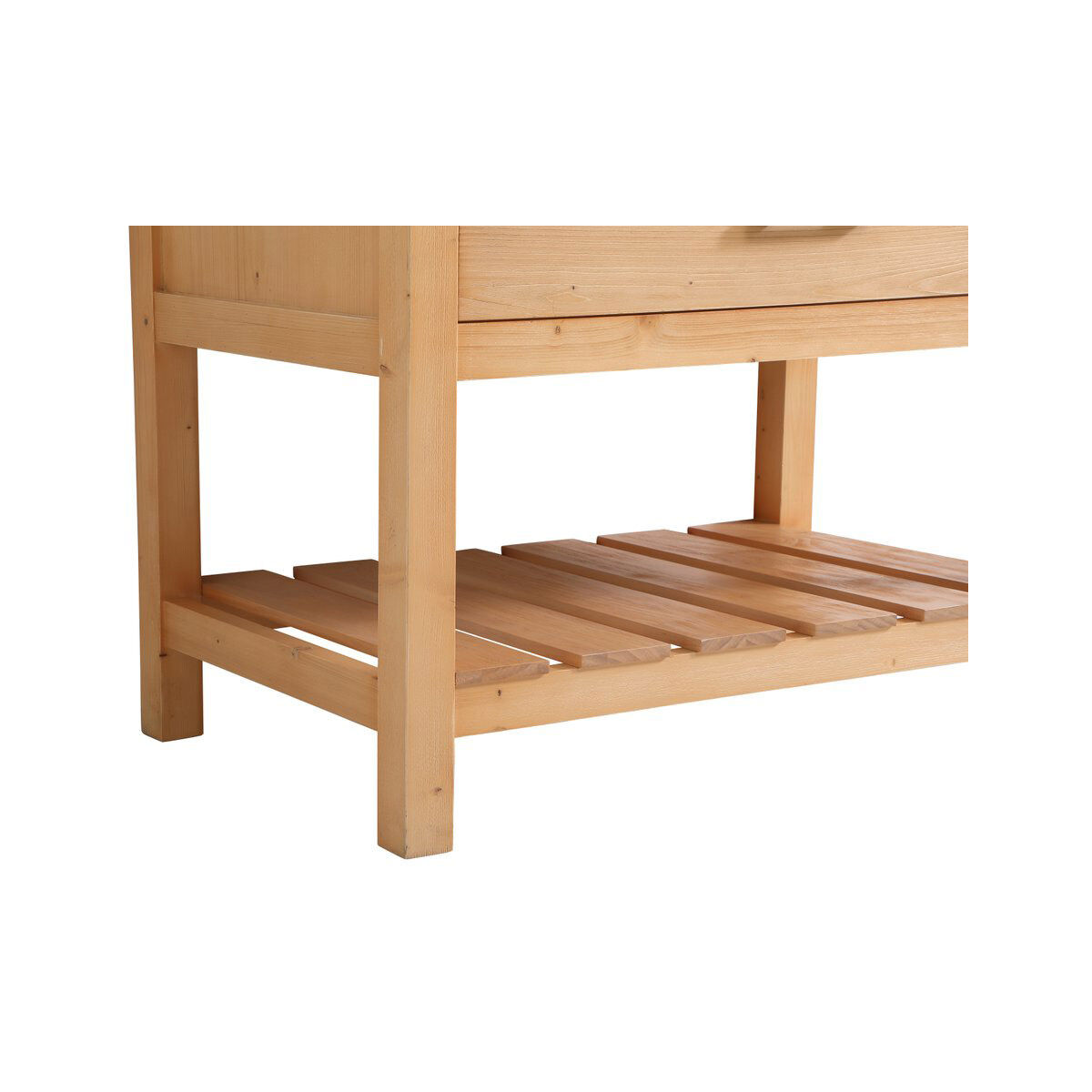 Clement 36 X 22 X 34.13 inch Natural Wood Bathroom Vanity Cabinet