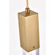 Weston 7 Light 42 inch Satin Gold Pendant Ceiling Light