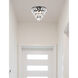 Ella 3 Light 12 inch Black Flush Mount Ceiling Light