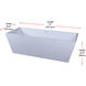 Turner Glossy White Bathtub in 72 in.