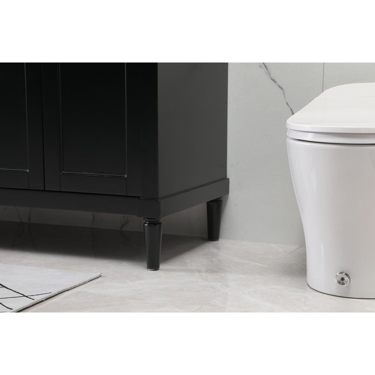 Bennett 72 X 21 X 35 inch Black Vanity Sink Set