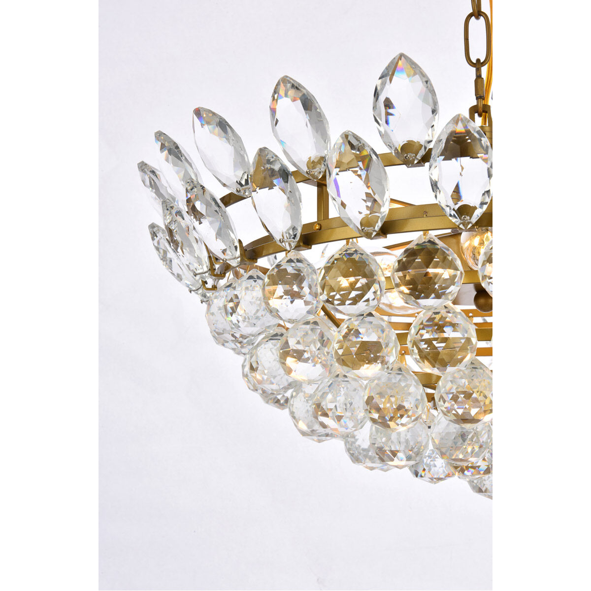 Emilia 5 Light 20 inch Brass Pendant Ceiling Light