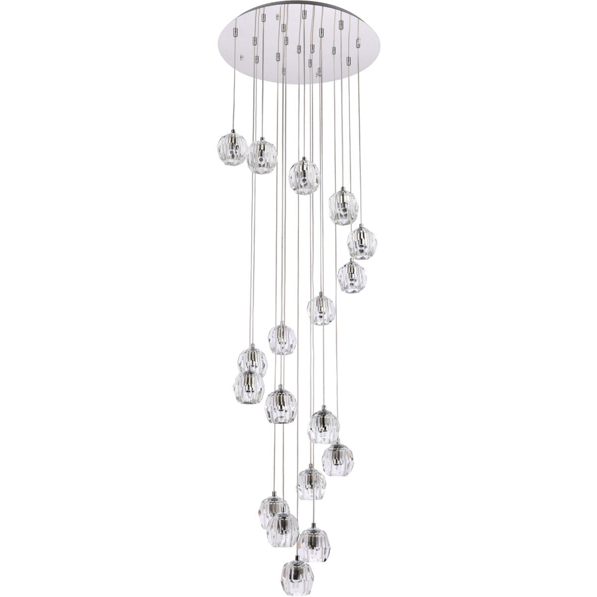 Eren 18 Light 20 inch Chrome Pendant Ceiling Light