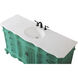 Danville 60 X 21 X 36 inch Vintage Mint Vanity Sink Set