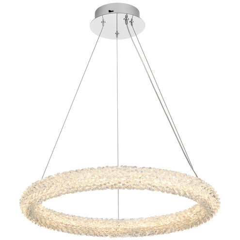 Bowen 1 Light 24 inch Chrome Chandelier Ceiling Light