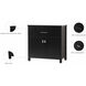 Adian Black Bathroom Storage Cabinet