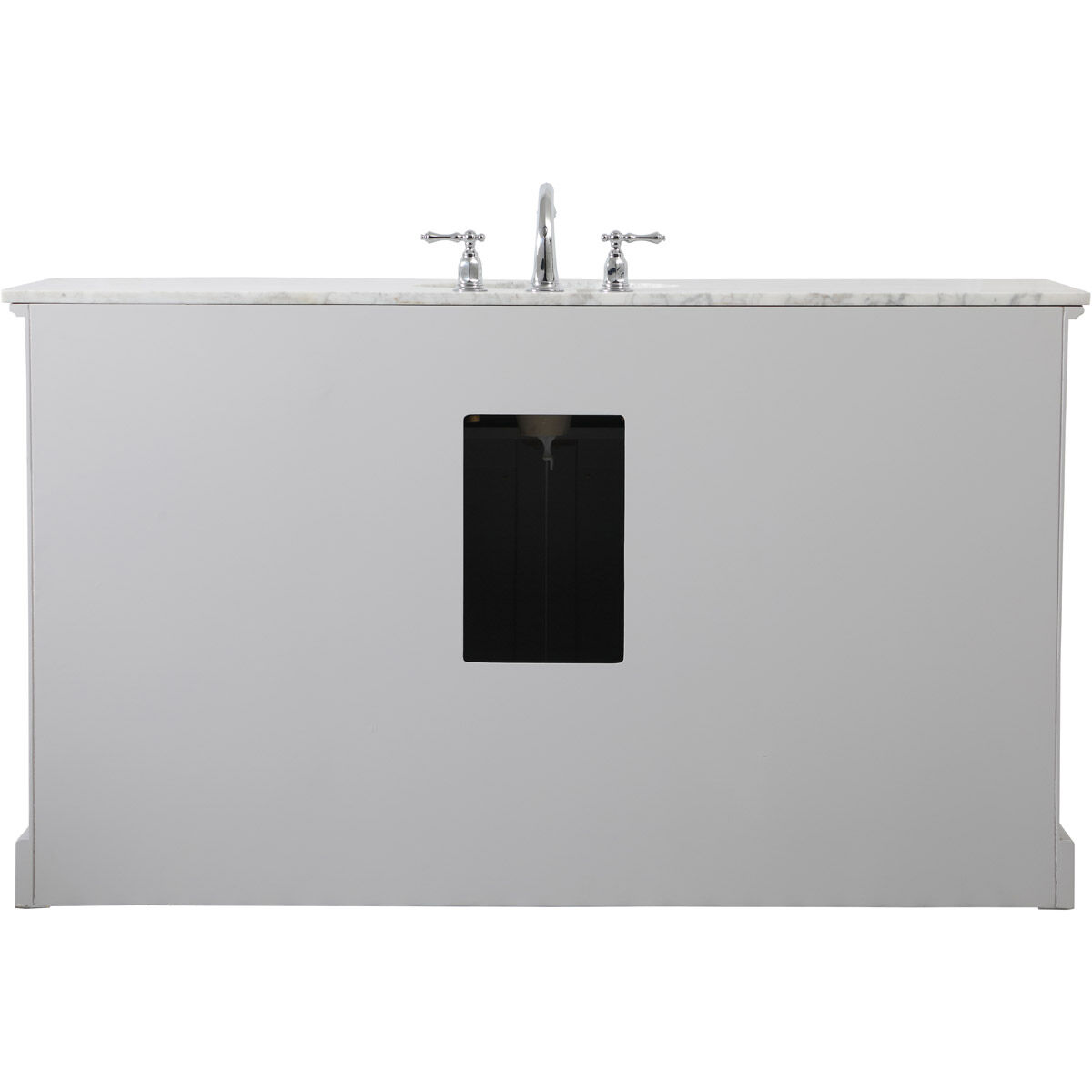 Americana 60 X 21.5 X 35 inch Grey Vanity Sink Set in Gray