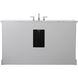 Americana 60 X 22 X 35 inch Grey Vanity Sink Set