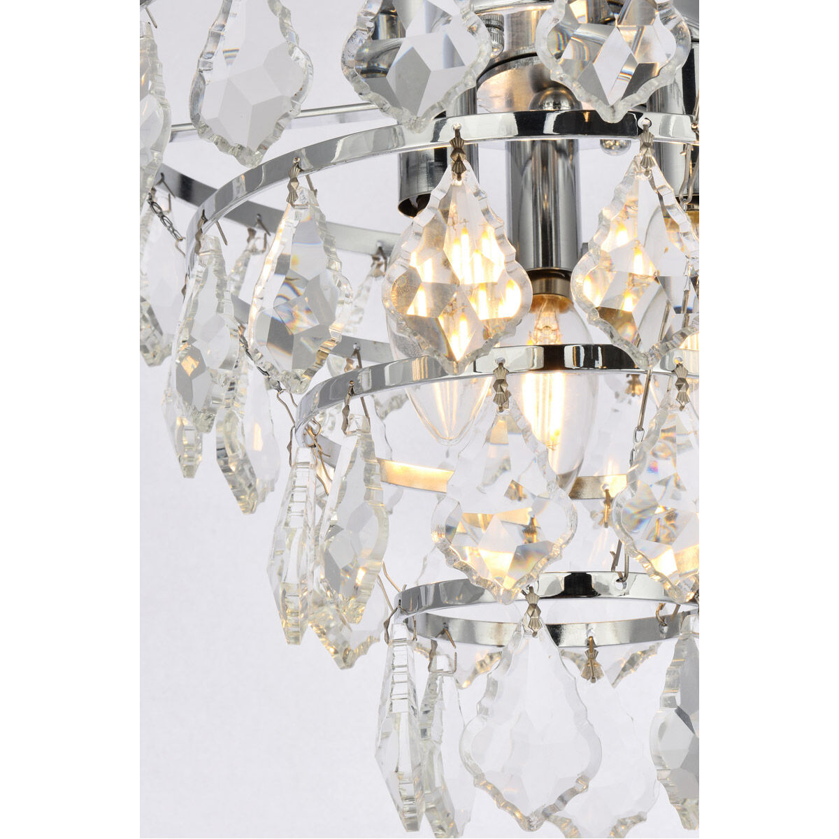 Ella 3 Light 12 inch Chrome Flush Mount Ceiling Light