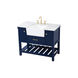 Clement 42 X 22 X 34 inch Blue Bathroom Vanity Cabinet