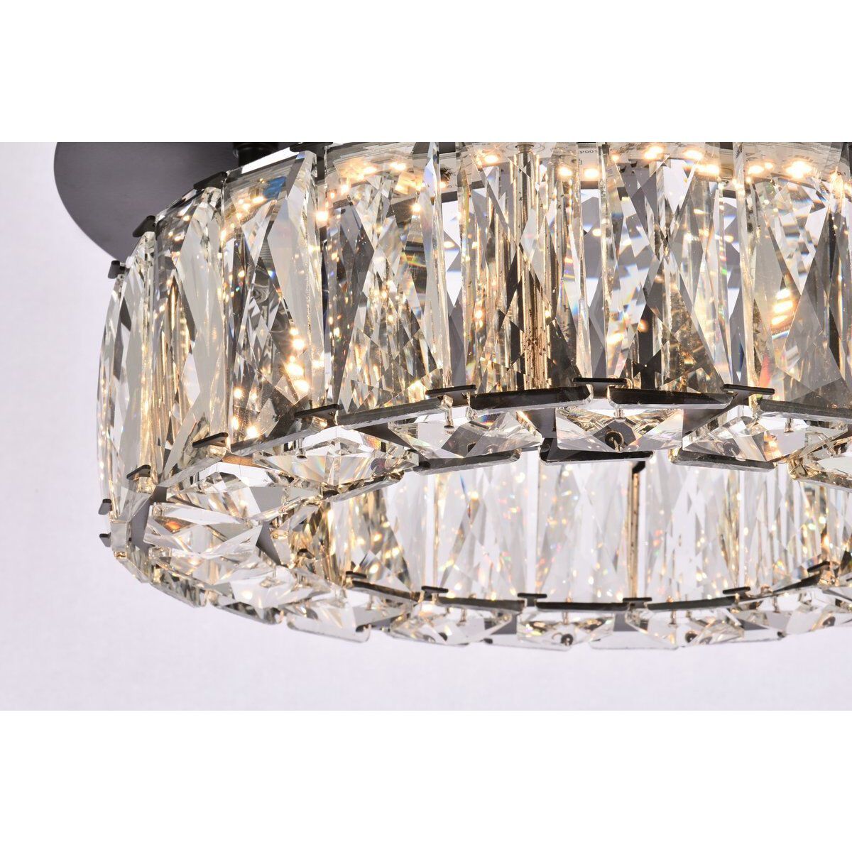 Monroe 1 Light 12 inch Black Flush Mount Ceiling Light