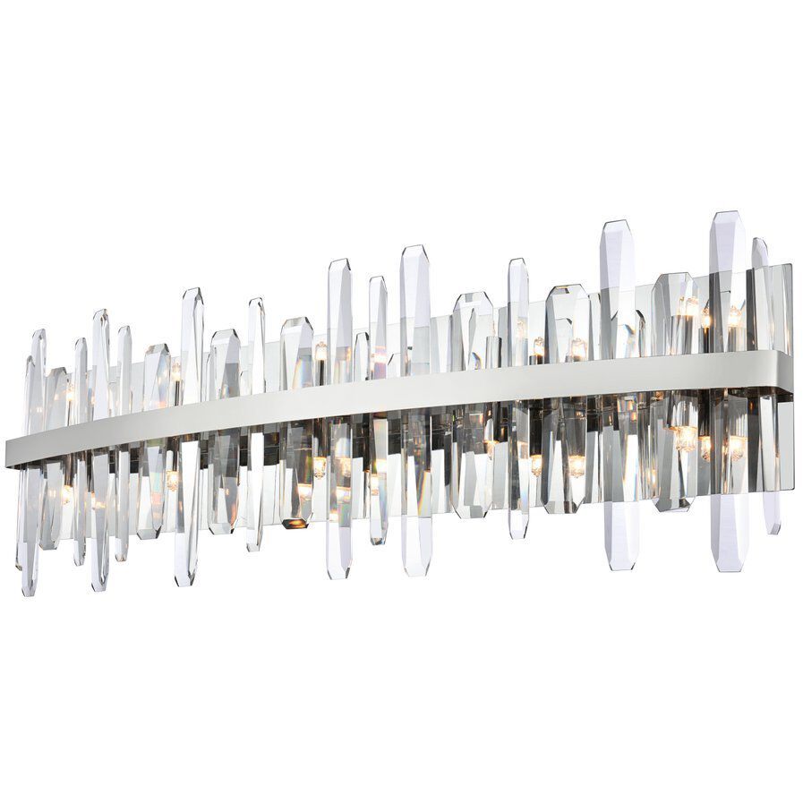 Serena 10 Light 36 inch Chrome Bath Sconce Wall Light