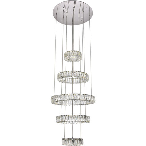 Monroe LED 26 inch Chrome Chandelier Ceiling Light