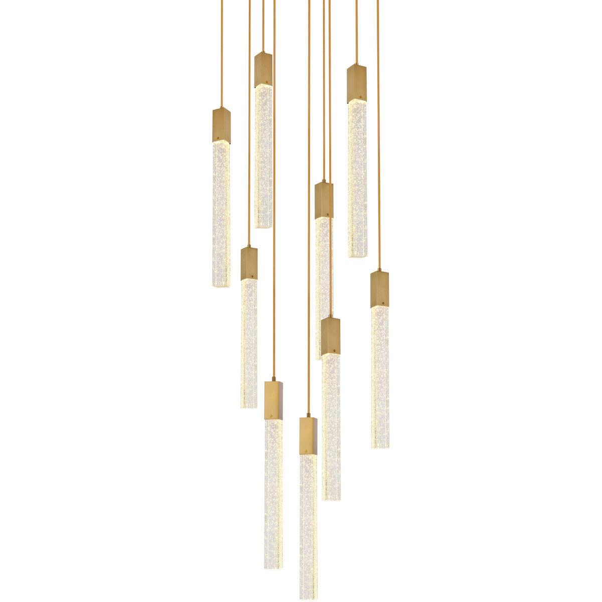 Weston 9 Light 24 inch Satin Gold Pendant Ceiling Light