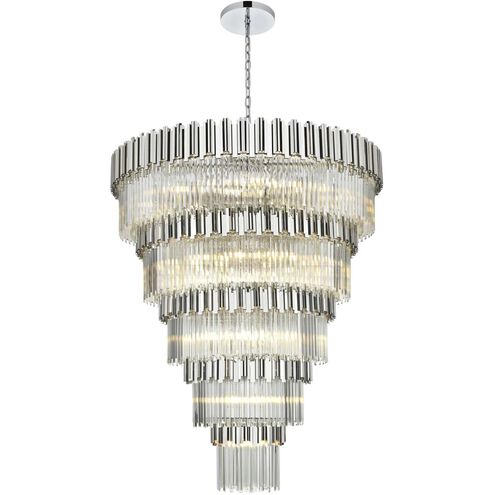 Willow 43 Light 59 inch Chrome Chandelier Ceiling Light