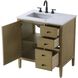 Blakely 32 X 34 inch Linen Oak Bathroom Vanity Cabinet