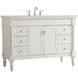Lexington 48 X 21.5 X 35 inch Antique White Vanity Sink Set