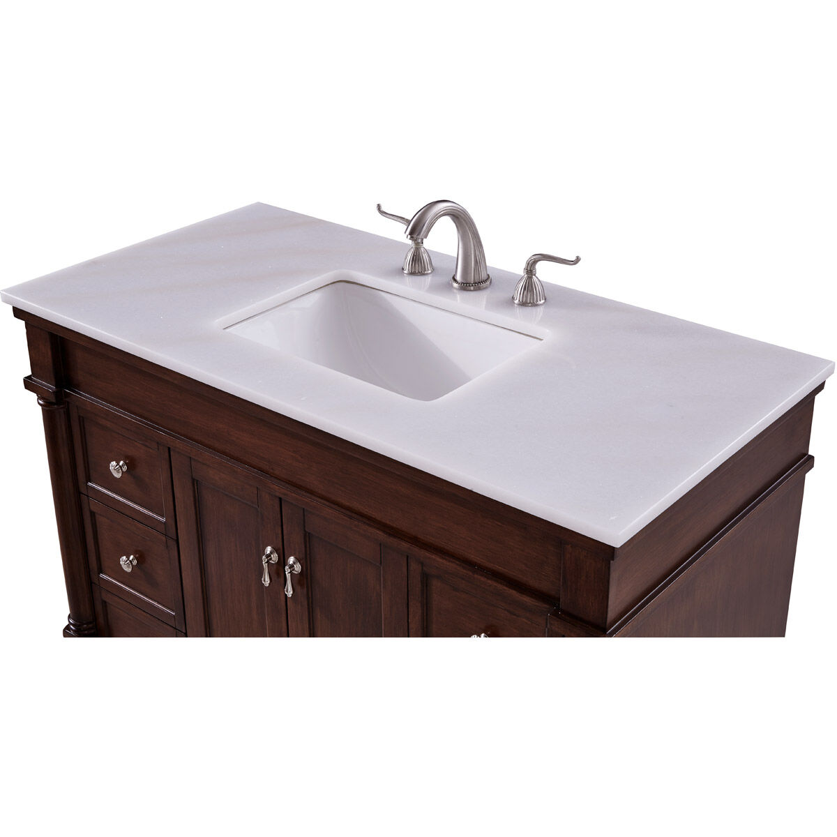 Lexington 42 X 21 X 35 inch Walnut Vanity Set
