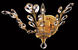 Orchid 1 Light 16 inch Gold Wall Sconce Wall Light in Clear, Royal Cut