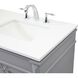Bennett 60 X 21 X 35 inch Grey Vanity Sink Set