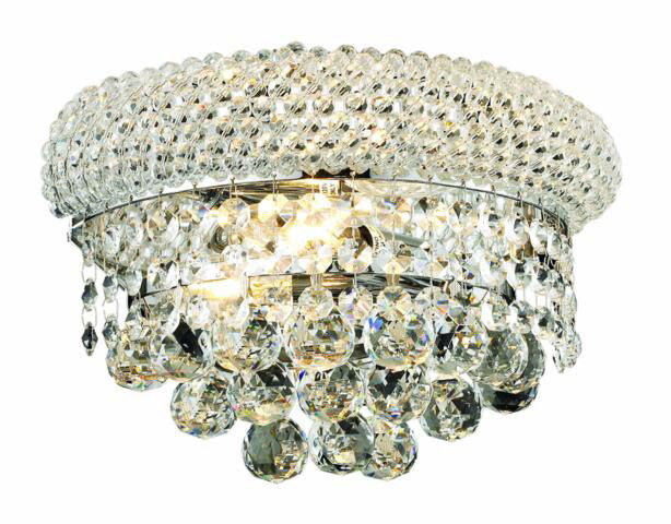 Primo 2 Light 12 inch Chrome Wall Sconce Wall Light in Royal Cut