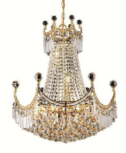 Corona 9 Light 20 inch Gold Dining Chandelier Ceiling Light in Royal Cut