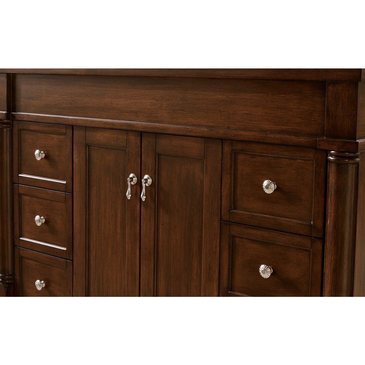 Lexington 42 X 21.5 X 35 inch Walnut Vanity Sink Set
