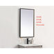 Pier 36 X 18 inch Black LED Mirror