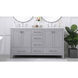 Irene 60 X 22 X 34 inch Gray Vanity Sink Set