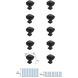 Irvin Matte Black Hardware Cabinet Knob, Set of 10