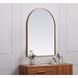 Ayra 36 X 27 inch Brass Mirror