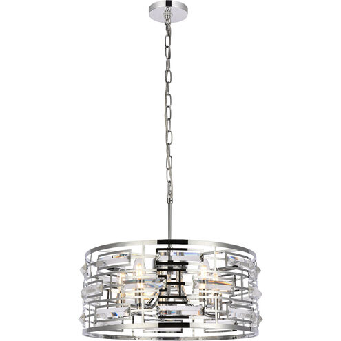 Kennedy 5 Light 19 inch Chrome Pendant Ceiling Light