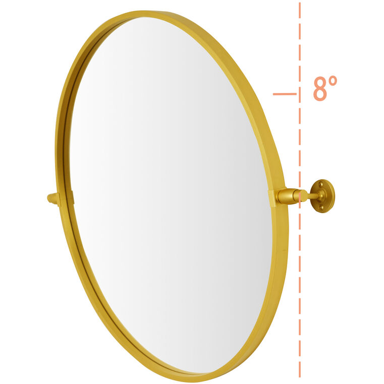 Everly 24 X 24 inch Gold Mirror