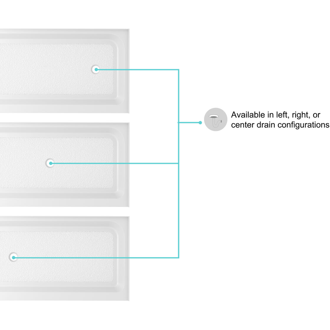Laredo Glossy White Shower Base