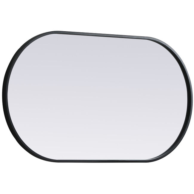 Asha 36 X 20 inch Black Mirror in 20 x 36