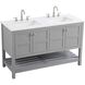 Theo 54 X 34 inch Grey Bathroom Vanity Cabinet
