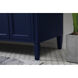 Williams 60 X 35 inch Blue and Brush Gold Vanity Sink Set