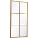 Motif 48 X 28 inch Brass Wall Mirror