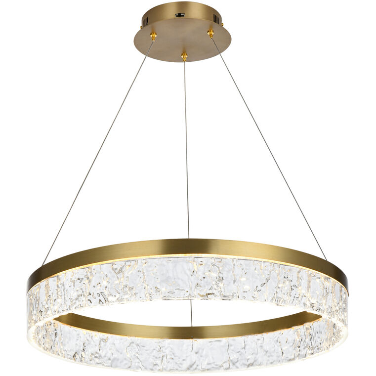 Linden 1 Light 22 inch Satin Gold Chandelier Ceiling Light