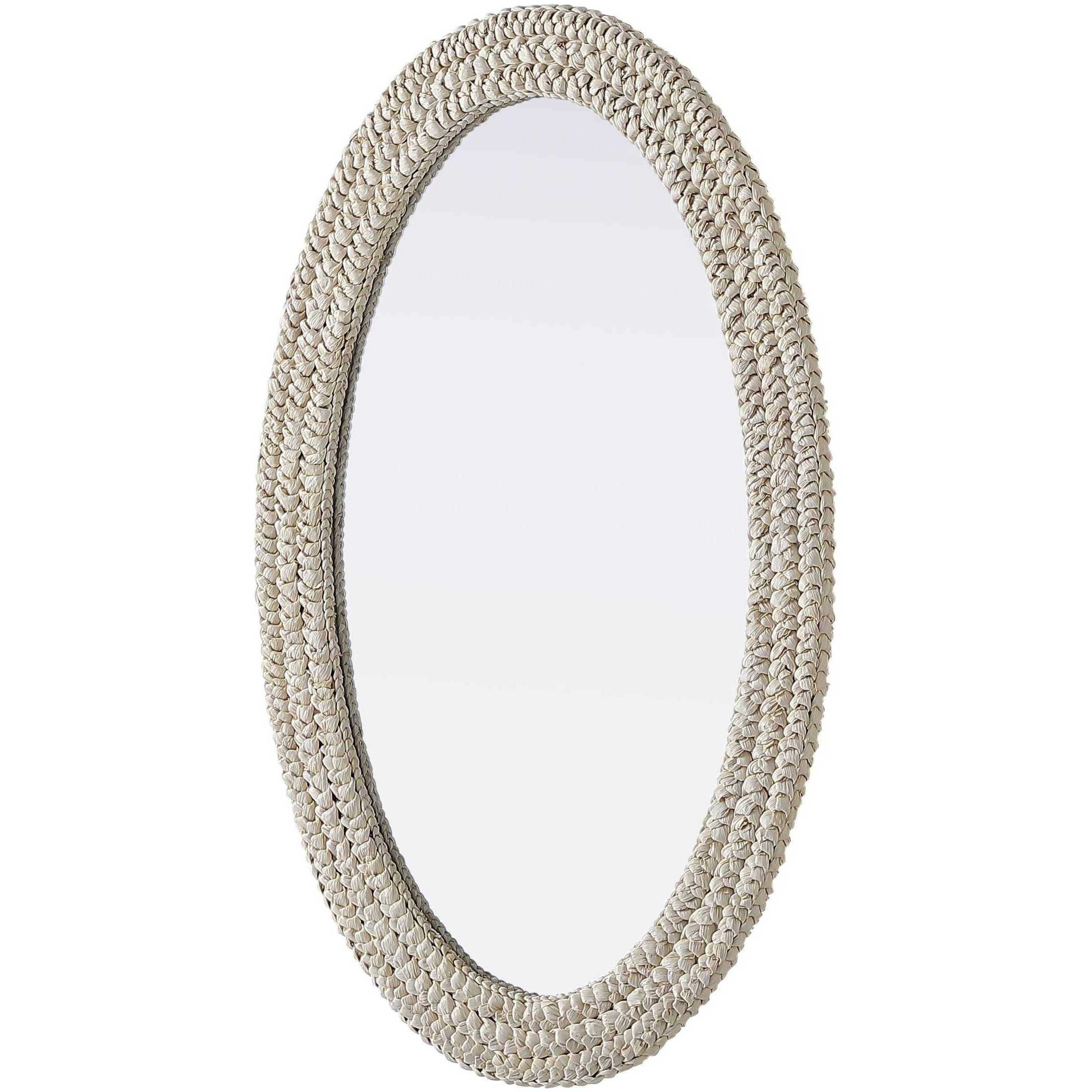 Marlowe 42 X 27 inch Linen White Mirror